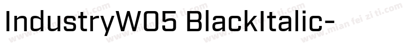 IndustryW05 BlackItalic字体转换